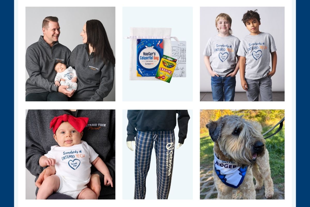 Photo showing Campus Store items on sale