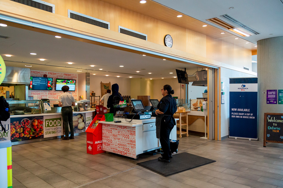 Photo of customers and staff in Hunter's Kitchen